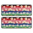 thumbnail image 1 of Kitchen Rugs Sets Of 2,Pioneer Flower Floral Print Pattern Anti Fatigue Kitchen Mat Rugs Non Slip Washable,Decorative Kitchen Floor Mats for Kitchen,Sink,Laundry,17"x47"+17"x47", 1 of 5