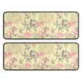 thumbnail image 1 of Kitchen Rugs Sets Of 2,Pioneer Flower Floral Print Pattern Anti Fatigue Kitchen Mat Rugs Non Slip Washable,Decorative Kitchen Floor Mats for Kitchen,Sink,Laundry,17"x47"+17"x47", 1 of 5