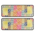 thumbnail image 1 of Kitchen Rugs Sets Of 2,Pioneer Flower Floral Print Pattern Anti Fatigue Kitchen Mat Rugs Non Slip Washable,Decorative Kitchen Floor Mats for Kitchen,Sink,Laundry,17"x47"+17"x47", 1 of 5