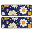 thumbnail image 1 of Kitchen Rugs Sets Of 2,Pioneer Flower Floral Print Pattern Anti Fatigue Kitchen Mat Rugs Non Slip Washable,Decorative Kitchen Floor Mats for Kitchen,Sink,Laundry,17"x47"+17"x47", 1 of 5