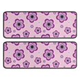 thumbnail image 1 of Kitchen Rugs Sets Of 2,Pioneer Flower Floral Print Pattern Anti Fatigue Kitchen Mat Rugs Non Slip Washable,Decorative Kitchen Floor Mats for Kitchen,Sink,Laundry,17"x47"+17"x47", 1 of 5