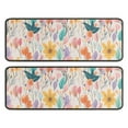 thumbnail image 1 of Kitchen Rugs Sets Of 2,Pioneer Flower Floral Print Pattern Anti Fatigue Kitchen Mat Rugs Non Slip Washable,Decorative Kitchen Floor Mats for Kitchen,Sink,Laundry,17"x47"+17"x47", 1 of 5