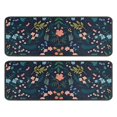 thumbnail image 1 of Kitchen Rugs Sets Of 2,Pioneer Flower Floral Print Pattern Anti Fatigue Kitchen Mat Rugs Non Slip Washable,Decorative Kitchen Floor Mats for Kitchen,Sink,Laundry,17"x47"+17"x47", 1 of 5