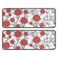 thumbnail image 1 of Kitchen Rugs Sets Of 2,Pioneer Flower Floral Print Pattern Anti Fatigue Kitchen Mat Rugs Non Slip Washable,Decorative Kitchen Floor Mats for Kitchen,Sink,Laundry,17"x47"+17"x47", 1 of 5
