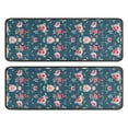 thumbnail image 1 of Kitchen Rugs Sets Of 2,Pioneer Flower Floral Print Pattern Anti Fatigue Kitchen Mat Rugs Non Slip Washable,Decorative Kitchen Floor Mats for Kitchen,Sink,Laundry,17"x47"+17"x47", 1 of 5