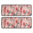 thumbnail image 1 of Kitchen Rugs Sets Of 2,Pioneer Flower Floral Print Pattern Anti Fatigue Kitchen Mat Rugs Non Slip Washable,Decorative Kitchen Floor Mats for Kitchen,Sink,Laundry,17"x47"+17"x47", 1 of 5