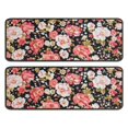thumbnail image 1 of Kitchen Rugs Sets Of 2,Pioneer Flower Floral Print Pattern Anti Fatigue Kitchen Mat Rugs Non Slip Washable,Decorative Kitchen Floor Mats for Kitchen,Sink,Laundry,17"x47"+17"x47", 1 of 5