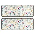thumbnail image 1 of Kitchen Rugs Sets Of 2,Pioneer Flower Floral Print Pattern Anti Fatigue Kitchen Mat Rugs Non Slip Washable,Decorative Kitchen Floor Mats for Kitchen,Sink,Laundry,17"x47"+17"x47", 1 of 5