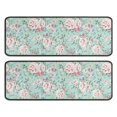 thumbnail image 1 of Kitchen Rugs Sets Of 2,Pioneer Flower Floral Print Pattern Anti Fatigue Kitchen Mat Rugs Non Slip Washable,Decorative Kitchen Floor Mats for Kitchen,Sink,Laundry,17"x47"+17"x47", 1 of 5