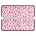 thumbnail image 1 of Kitchen Rugs Sets Of 2,Pioneer Flower Floral Print Pattern Anti Fatigue Kitchen Mat Rugs Non Slip Washable,Decorative Kitchen Floor Mats for Kitchen,Sink,Laundry,17"x47"+17"x47", 1 of 5