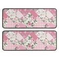 thumbnail image 1 of Kitchen Rugs Sets Of 2,Pioneer Flower Floral Print Pattern Anti Fatigue Kitchen Mat Rugs Non Slip Washable,Decorative Kitchen Floor Mats for Kitchen,Sink,Laundry,17"x47"+17"x47", 1 of 5