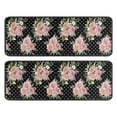 thumbnail image 1 of Kitchen Rugs Sets Of 2,Pioneer Flower Floral Print Pattern Anti Fatigue Kitchen Mat Rugs Non Slip Washable,Decorative Kitchen Floor Mats for Kitchen,Sink,Laundry,17"x47"+17"x47", 1 of 5