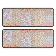 thumbnail image 1 of Kitchen Rugs Sets Of 2,Pioneer Flower Floral Print Pattern Anti Fatigue Kitchen Mat Rugs Non Slip Washable,Decorative Kitchen Floor Mats for Kitchen,Sink,Laundry,17"x47"+17"x47", 1 of 5