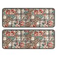 thumbnail image 1 of Kitchen Rugs Sets Of 2,Pioneer Flower Floral Print Pattern Anti Fatigue Kitchen Mat Rugs Non Slip Washable,Decorative Kitchen Floor Mats for Kitchen,Sink,Laundry,17"x47"+17"x47", 1 of 5