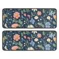 thumbnail image 1 of Kitchen Rugs Sets Of 2,Pioneer Flower Floral Print Pattern Anti Fatigue Kitchen Mat Rugs Non Slip Washable,Decorative Kitchen Floor Mats for Kitchen,Sink,Laundry,17"x47"+17"x47", 1 of 5