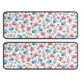 thumbnail image 1 of Kitchen Rugs Sets Of 2,Pioneer Flower Floral Print Pattern Anti Fatigue Kitchen Mat Rugs Non Slip Washable,Decorative Kitchen Floor Mats for Kitchen,Sink,Laundry,17"x47"+17"x47", 1 of 5