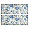 thumbnail image 1 of Kitchen Rugs Sets Of 2,Pioneer Flower Floral Print Pattern Anti Fatigue Kitchen Mat Rugs Non Slip Washable,Decorative Kitchen Floor Mats for Kitchen,Sink,Laundry,17"x47"+17"x47", 1 of 5