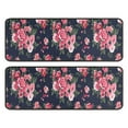thumbnail image 1 of Kitchen Rugs Sets Of 2,Pioneer Flower Floral Print Pattern Anti Fatigue Kitchen Mat Rugs Non Slip Washable,Decorative Kitchen Floor Mats for Kitchen,Sink,Laundry,17"x47"+17"x47", 1 of 5