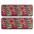 thumbnail image 1 of Kitchen Rugs Sets Of 2,Pioneer Flower Floral Print Pattern Anti Fatigue Kitchen Mat Rugs Non Slip Washable,Decorative Kitchen Floor Mats for Kitchen,Sink,Laundry,17"x47"+17"x47", 1 of 5