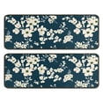thumbnail image 1 of Kitchen Rugs Sets Of 2,Pioneer Flower Floral Print Pattern Anti Fatigue Kitchen Mat Rugs Non Slip Washable,Decorative Kitchen Floor Mats for Kitchen,Sink,Laundry,17"x47"+17"x47", 1 of 5