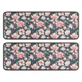 thumbnail image 1 of Kitchen Rugs Sets Of 2,Pioneer Flower Floral Print Pattern Anti Fatigue Kitchen Mat Rugs Non Slip Washable,Decorative Kitchen Floor Mats for Kitchen,Sink,Laundry,17"x47"+17"x47", 1 of 5