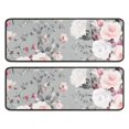 thumbnail image 1 of Kitchen Rugs Sets Of 2,Pioneer Flower Floral Print Pattern Anti Fatigue Kitchen Mat Rugs Non Slip Washable,Decorative Kitchen Floor Mats for Kitchen,Sink,Laundry,17"x47"+17"x47", 1 of 5