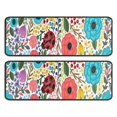 thumbnail image 1 of Kitchen Rugs Sets Of 2,Pioneer Flower Floral Print Pattern Anti Fatigue Kitchen Mat Rugs Non Slip Washable,Decorative Kitchen Floor Mats for Kitchen,Sink,Laundry,17"x47"+17"x47", 1 of 5