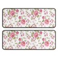 thumbnail image 1 of Kitchen Rugs Sets Of 2,Pioneer Flower Floral Print Pattern Anti Fatigue Kitchen Mat Rugs Non Slip Washable,Decorative Kitchen Floor Mats for Kitchen,Sink,Laundry,17"x47"+17"x47", 1 of 5