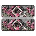 thumbnail image 1 of Kitchen Rugs Sets Of 2,Pioneer Flower Floral Print Pattern Anti Fatigue Kitchen Mat Rugs Non Slip Washable,Decorative Kitchen Floor Mats for Kitchen,Sink,Laundry,17"x47"+17"x47", 1 of 5