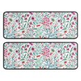 thumbnail image 1 of Kitchen Rugs Sets Of 2,Pioneer Flower Floral Print Pattern Anti Fatigue Kitchen Mat Rugs Non Slip Washable,Decorative Kitchen Floor Mats for Kitchen,Sink,Laundry,17"x47"+17"x47", 1 of 5