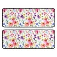 thumbnail image 1 of Kitchen Rugs Sets Of 2,Pioneer Flower Floral Print Pattern Anti Fatigue Kitchen Mat Rugs Non Slip Washable,Decorative Kitchen Floor Mats for Kitchen,Sink,Laundry,17"x47"+17"x47", 1 of 5