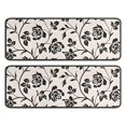 thumbnail image 1 of Kitchen Rugs Sets Of 2,Pioneer Flower Floral Print Pattern Anti Fatigue Kitchen Mat Rugs Non Slip Washable,Decorative Kitchen Floor Mats for Kitchen,Sink,Laundry,17"x47"+17"x47", 1 of 5
