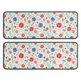 thumbnail image 1 of Kitchen Rugs Sets Of 2,Pioneer Flower Floral Print Pattern Anti Fatigue Kitchen Mat Rugs Non Slip Washable,Decorative Kitchen Floor Mats for Kitchen,Sink,Laundry,17X47 Inch, 1 of 5