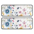 thumbnail image 1 of Kitchen Rugs Sets Of 2,Pioneer Flower Floral Print Pattern Anti Fatigue Kitchen Mat Rugs Non Slip Washable,Decorative Kitchen Floor Mats for Kitchen,Sink,Laundry,17"x47"+17"x47", 1 of 5