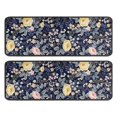 thumbnail image 1 of Kitchen Rugs Sets Of 2,Pioneer Flower Floral Print Pattern Anti Fatigue Kitchen Mat Rugs Non Slip Washable,Decorative Kitchen Floor Mats for Kitchen,Sink,Laundry,17"x47"+17"x47", 1 of 5