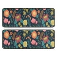 thumbnail image 1 of Kitchen Rugs Sets Of 2,Pioneer Flower Floral Print Pattern Anti Fatigue Kitchen Mat Rugs Non Slip Washable,Decorative Kitchen Floor Mats for Kitchen,Sink,Laundry,17"x47"+17"x47", 1 of 5