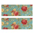 thumbnail image 1 of Kitchen Rugs Sets Of 2,Pioneer Flower Floral Print Pattern Anti Fatigue Kitchen Mat Rugs Non Slip Washable,Decorative Kitchen Floor Mats for Kitchen,Sink,Laundry,17"X47", 1 of 5