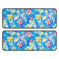 thumbnail image 1 of Kitchen Rugs Sets Of 2,Pioneer Flower Floral Print Pattern Anti Fatigue Kitchen Mat Rugs Non Slip Washable,Decorative Kitchen Floor Mats for Kitchen,Sink,Laundry,17"x47"+17"x47", 1 of 5