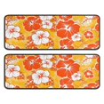 thumbnail image 1 of Kitchen Rugs Sets Of 2,Pioneer Flower Floral Print Pattern Anti Fatigue Kitchen Mat Rugs Non Slip Washable,Decorative Kitchen Floor Mats for Kitchen,Sink,Laundry,17"x47"+17"x47", 1 of 5