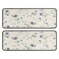 thumbnail image 1 of Kitchen Rugs Sets Of 2,Pioneer Flower Floral Print Pattern Anti Fatigue Kitchen Mat Rugs Non Slip Washable,Decorative Kitchen Floor Mats for Kitchen,Sink,Laundry,17"x47"+17"x47", 1 of 5