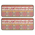 thumbnail image 1 of Kitchen Rugs Sets Of 2,Pioneer Flower Floral Print Pattern Anti Fatigue Kitchen Mat Rugs Non Slip Washable,Decorative Kitchen Floor Mats for Kitchen,Sink,Laundry,17"x47"+17"x47", 1 of 5