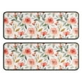 thumbnail image 1 of Kitchen Rugs Sets Of 2,Pioneer Flower Floral Print Pattern Anti Fatigue Kitchen Mat Rugs Non Slip Washable,Decorative Kitchen Floor Mats for Kitchen,Sink,Laundry,17"x47"+17"x47", 1 of 5