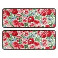 thumbnail image 1 of Kitchen Rugs Sets Of 2,Pioneer Flower Floral Print Pattern Anti Fatigue Kitchen Mat Rugs Non Slip Washable,Decorative Kitchen Floor Mats for Kitchen,Sink,Laundry,17"x47"+17"x47", 1 of 5