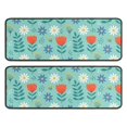 thumbnail image 1 of Kitchen Rugs Sets Of 2,Pioneer Flower Floral Print Pattern Anti Fatigue Kitchen Mat Rugs Non Slip Washable,Decorative Kitchen Floor Mats for Kitchen,Sink,Laundry,17X47 Inch, 1 of 5