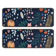 thumbnail image 1 of Kitchen Rugs Sets Of 2,Pioneer Flower Floral Print Pattern Anti Fatigue Kitchen Mat Rugs Non Slip Washable,Decorative Kitchen Floor Mats for Kitchen,Sink,Laundry,17"x47"+17"x47", 1 of 5