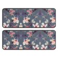 thumbnail image 1 of Kitchen Rugs Sets Of 2,Pioneer Flower Floral Print Pattern Anti Fatigue Kitchen Mat Rugs Non Slip Washable,Decorative Kitchen Floor Mats for Kitchen,Sink,Laundry,17"x47"+17"x47", 1 of 5