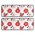 thumbnail image 1 of Kitchen Rugs Sets Of 2,Pioneer Flower Floral Print Pattern Anti Fatigue Kitchen Mat Rugs Non Slip Washable,Decorative Kitchen Floor Mats for Kitchen,Sink,Laundry,17X47 Inch, 1 of 5