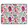 thumbnail image 1 of Kitchen Rugs Sets Of 2,Pioneer Flower Floral Print Pattern Anti Fatigue Kitchen Mat Rugs Non Slip Washable,Decorative Kitchen Floor Mats for Kitchen,Sink,Laundry,17"x47"+17"x47", 1 of 5