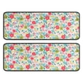 thumbnail image 1 of Kitchen Rugs Sets Of 2,Pioneer Flower Floral Print Pattern Anti Fatigue Kitchen Mat Rugs Non Slip Washable,Decorative Kitchen Floor Mats for Kitchen,Sink,Laundry,17"x47"+17"x47", 1 of 5