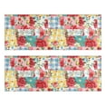 thumbnail image 1 of Kitchen Rugs Sets Of 2,Pioneer Flower Floral Print Pattern Anti Fatigue Kitchen Mat Rugs Non Slip Washable,Decorative Kitchen Floor Mats for Kitchen,Sink,Laundry,17"X47", 1 of 5